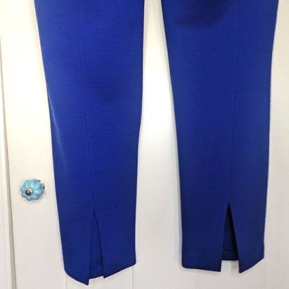 St. John Wool Blend Trouser Pants 10 Nautical Retro Glam Coastal Preppy Cape Cod - Picture 8 of 11